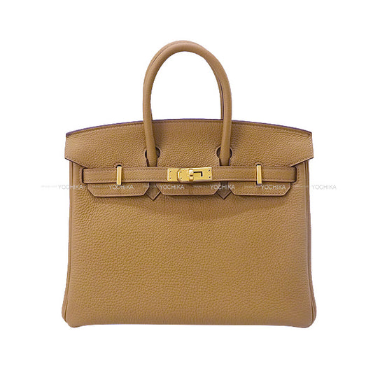 HERMES Handbag Birkin25 Biscuit Veau Togo Gold HW Stamp K[BRAND NEW][Authentic]