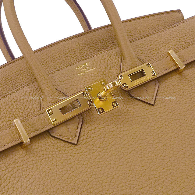 HERMES Handbag Birkin25 Biscuit Veau Togo Gold HW Stamp K[BRAND NEW][Authentic]
