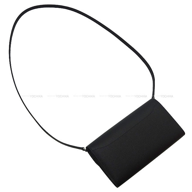 HERMES long wallet Constance Long wallet To Go Noir (Black) Veau Epsom Silver HW Stamp K[ALMOST NEW][Authentic]