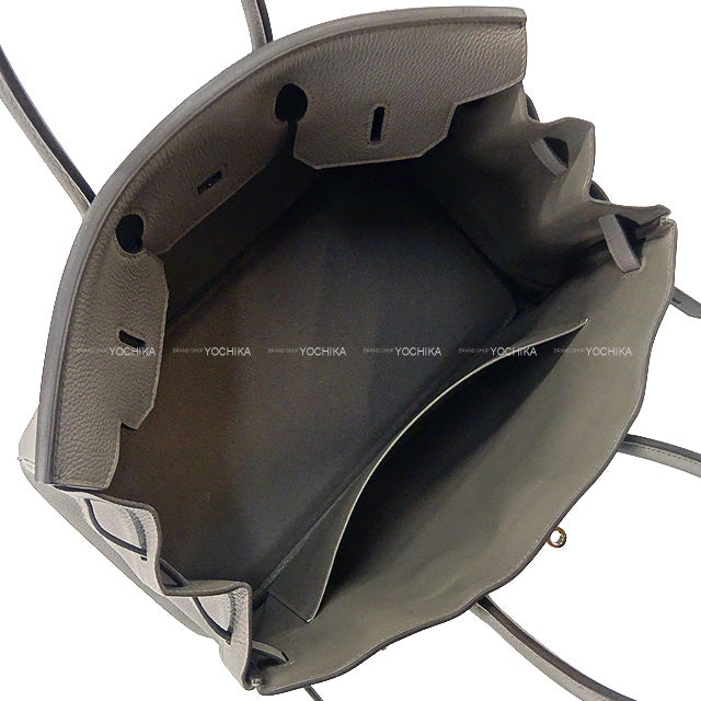 HERMES Handbag Birkin35 Etain Veau Togo Silver HW Stamp K[BRAND NEW][Authentic]