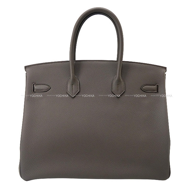 HERMES Handbag Birkin35 Etain Veau Togo Silver HW Stamp K[BRAND NEW][Authentic]
