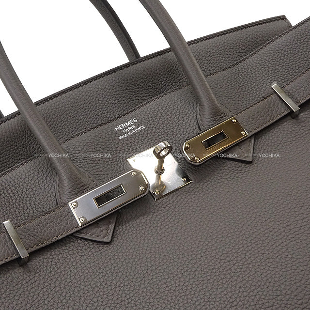 HERMES Handbag Birkin35 Etain Veau Togo Silver HW Stamp K[BRAND NEW][Authentic]