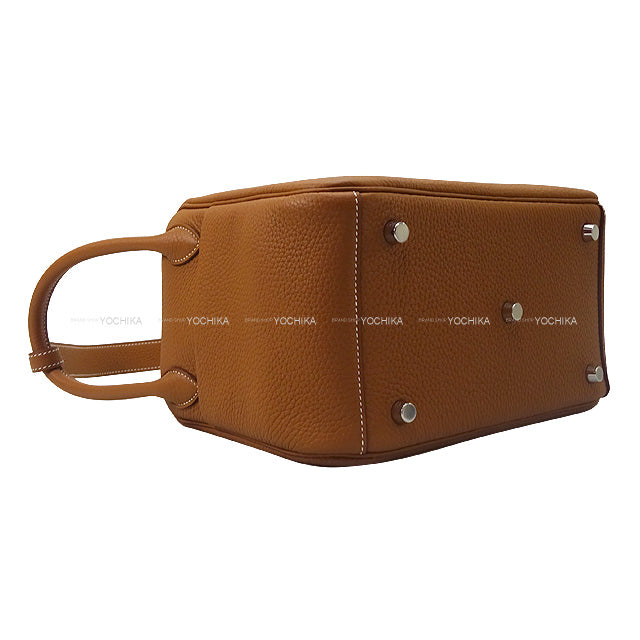 HERMES Shoulder bag Lindy 26 Gold Epsom Souple Silver HW Stamp U[EXCELLENT][Authentic]