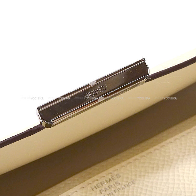 HERMES long wallet Constance Long wallet To Go Nata Veau Epsom Silver HW Stamp W[EXCELLENT][Authentic]