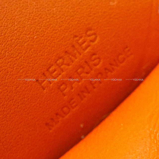 HERMES bag charm Rodeo Pegasus PM Orange Poppy/Craie/Terre Battue Agneau Milo/Veau Swift Stamp Z[EXCELLENT][Authentic]