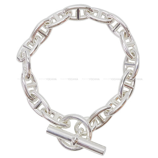 HERMES bracelet Chaine D'ancre GM 15 Silver Silver925 (SV925 Ag925) 1 frame around 0.8" Silver HW[BRAND NEW][Authentic]