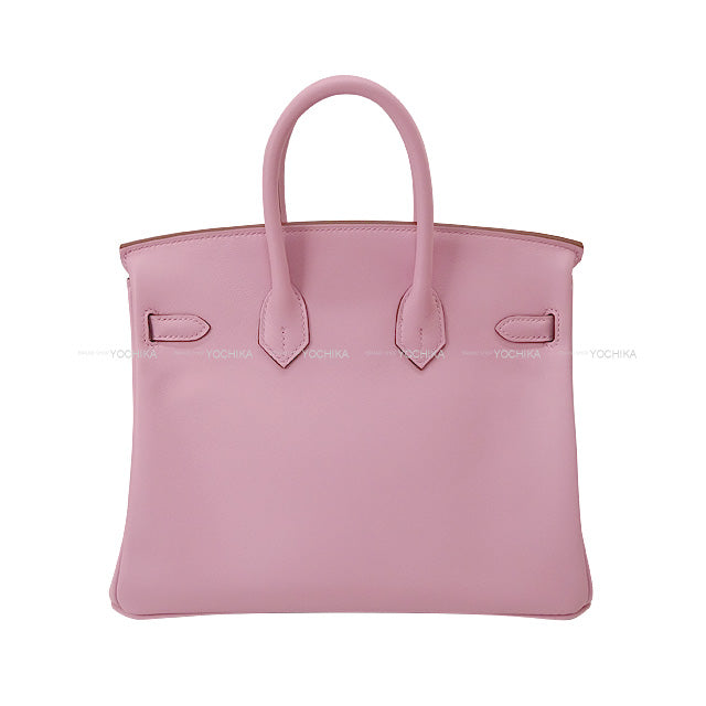 HERMES Handbag Birkin25 Mauve sylvestre Veau Swift Rose Gold HW Stamp W[BRAND NEW][Authentic]