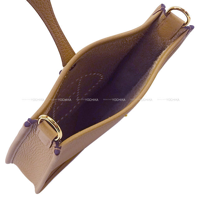 HERMES Shoulder bag Evelyne 16 TPM Biscuit Taurillon Clemence Gold HW Stamp K[BRAND NEW][Authentic]