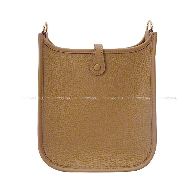 HERMES Shoulder bag Evelyne 16 TPM Biscuit Taurillon Clemence Gold HW Stamp K[BRAND NEW][Authentic]