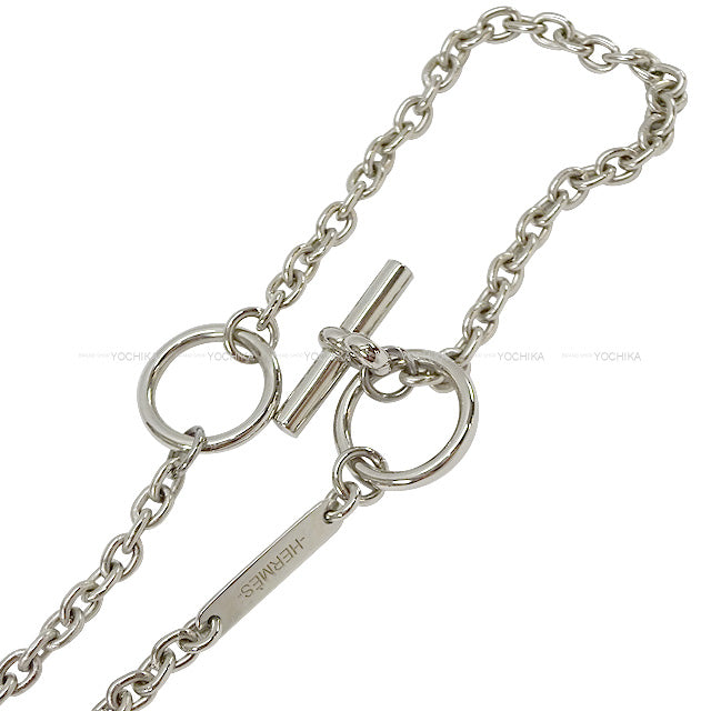 2021 A/W HERMES necklace Panache Horse pendantSilver Palladium Plated Silver HW[EXCELLENT][Authentic]