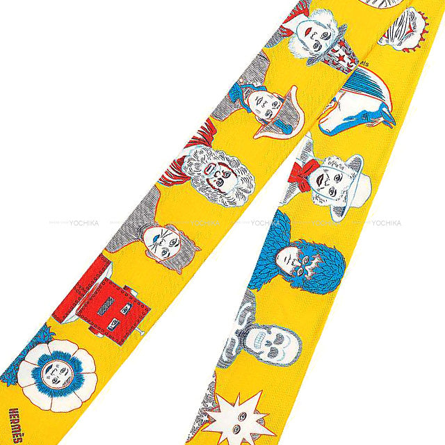 2021 A/W HERMES scarf Twilly HERMES DRESS CODE Jaune vif/Rouge