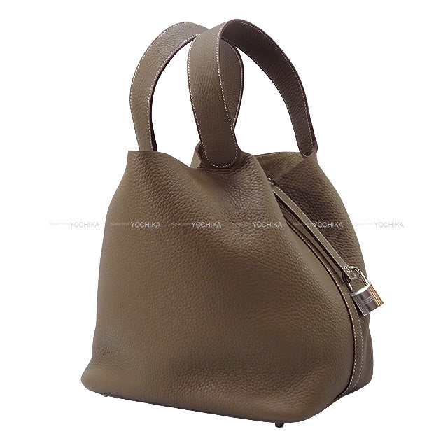 HERMES Handbag Picotin Lock 26 GM Etoupe Epsom Souple Silver HW Stamp W[BRAND NEW][Authentic]