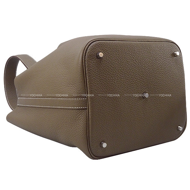 HERMES Handbag Picotin Lock 26 GM Etoupe Epsom Souple Silver HW Stamp W[BRAND NEW][Authentic]