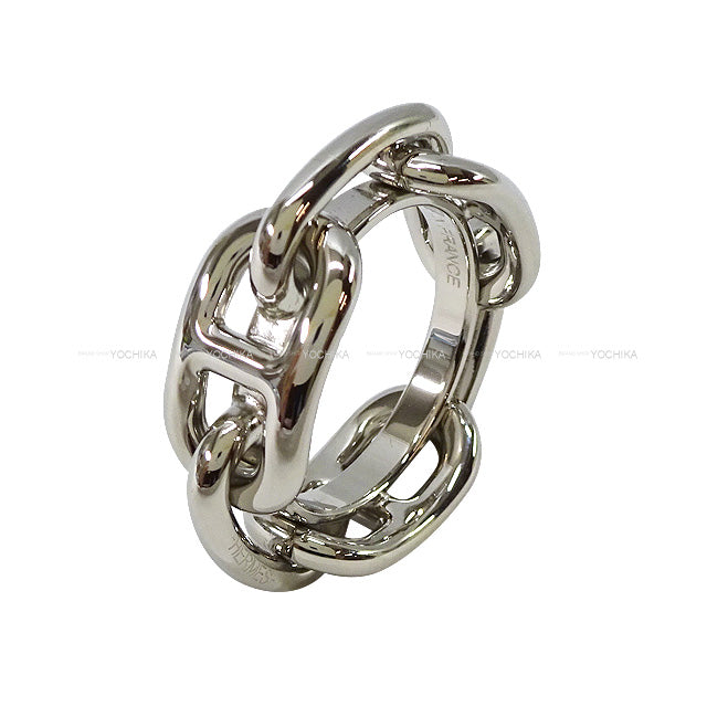 HERMES Scarf ring Chaine d'Ancre Regate Silver Plated Silver HW[BRAND NEW][Authentic]