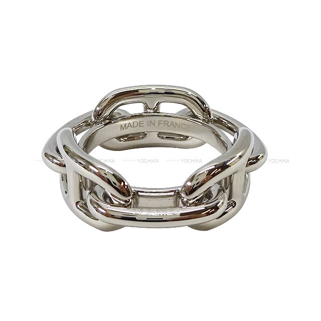 HERMES Scarf ring Chaine d'Ancre Regate Silver Plated Silver HW[BRAND NEW][Authentic]