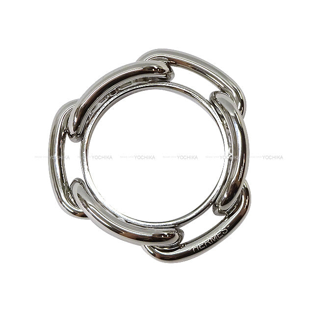 HERMES Scarf ring Chaine d'Ancre Regate Silver Plated Silver HW[BRAND NEW][Authentic]