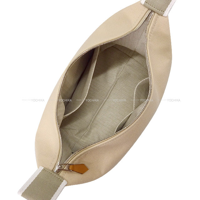 HERMES Handbag Bride a Brac PM Natural Toile H Silver HW[EXCELLENT][Authentic]