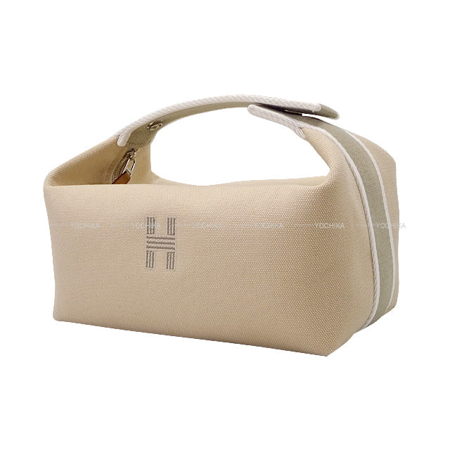 HERMES Pouch Bride a Brac PM Natural Toile H Silver HW[BRAND NEW][Authentic]