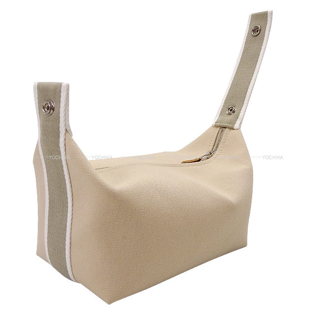 HERMES Pouch Bride a Brac PM Natural Toile H Silver HW[BRAND NEW][Authentic]