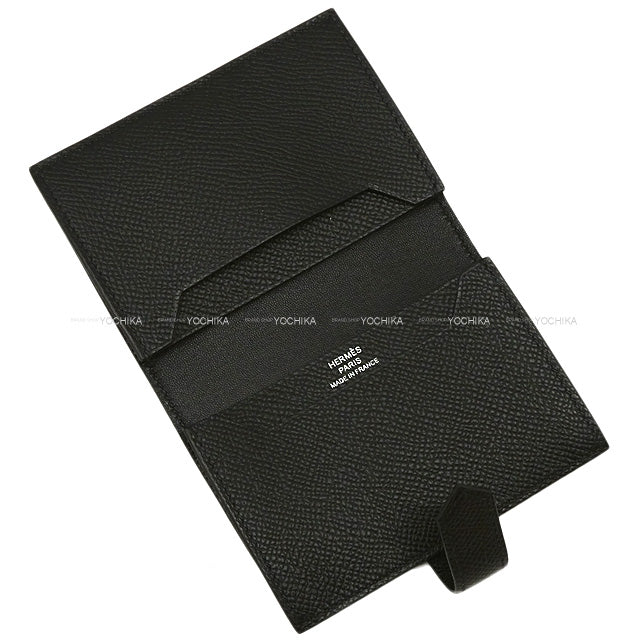 HERMES card holder Bearn Card holder SO BLACK Monochrome Noir (Black) Veau Epsom Black HW Stamp Z[EXCELLENT][Authentic]