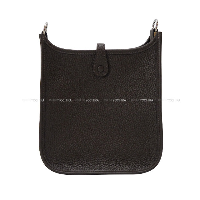 HERMES Shoulder bag Evelyne 16 TPM Ebene Taurillon Clemence Silver HW Stamp K[BRAND NEW][Authentic]