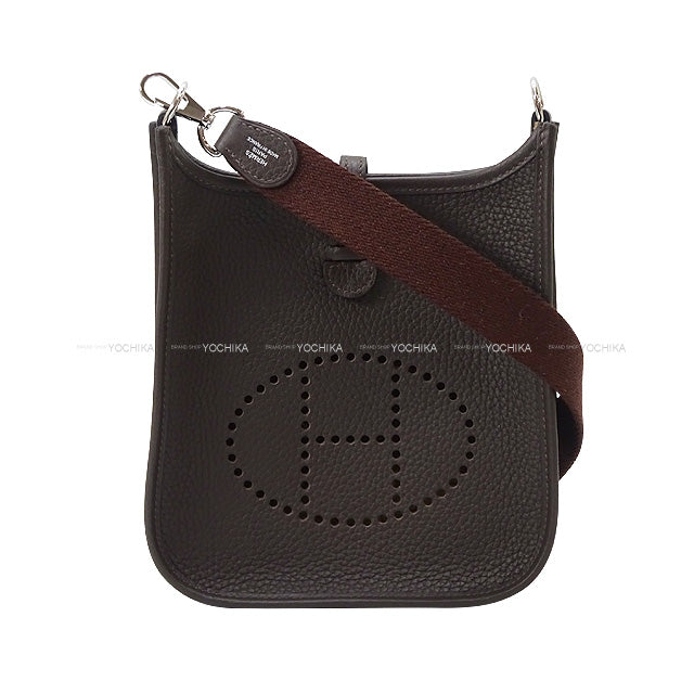 HERMES Shoulder bag Evelyne 16 TPM Ebene Taurillon Clemence Silver HW Stamp K[BRAND NEW][Authentic]