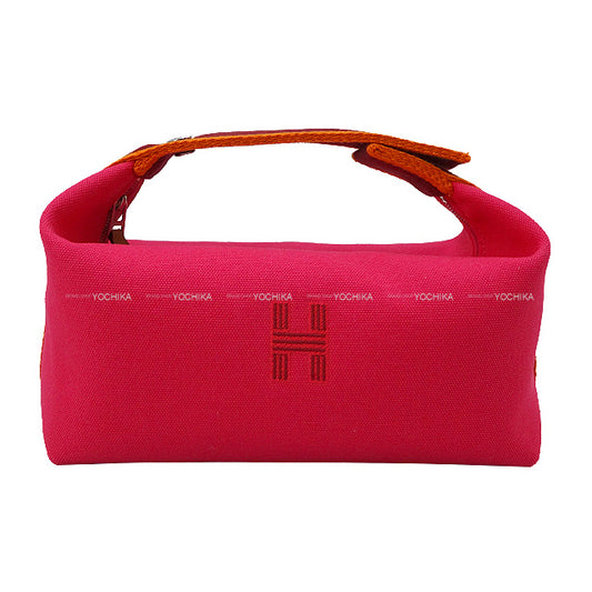 HERMES Pouch Bride a Brac PM Hibiscus Toile H Silver HW[BRAND NEW][Authentic]