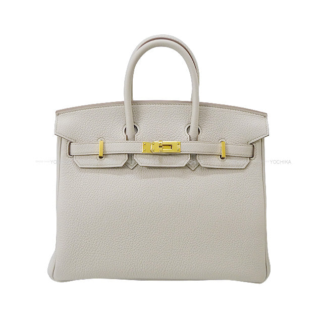 HERMES Handbag Birkin25 Beton Veau Togo Gold HW Stamp B[BRAND NEW][Authentic]