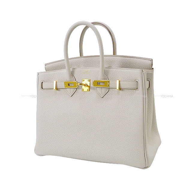 HERMES Handbag Birkin25 Beton Veau Togo Gold HW Stamp B[BRAND NEW][Authentic]