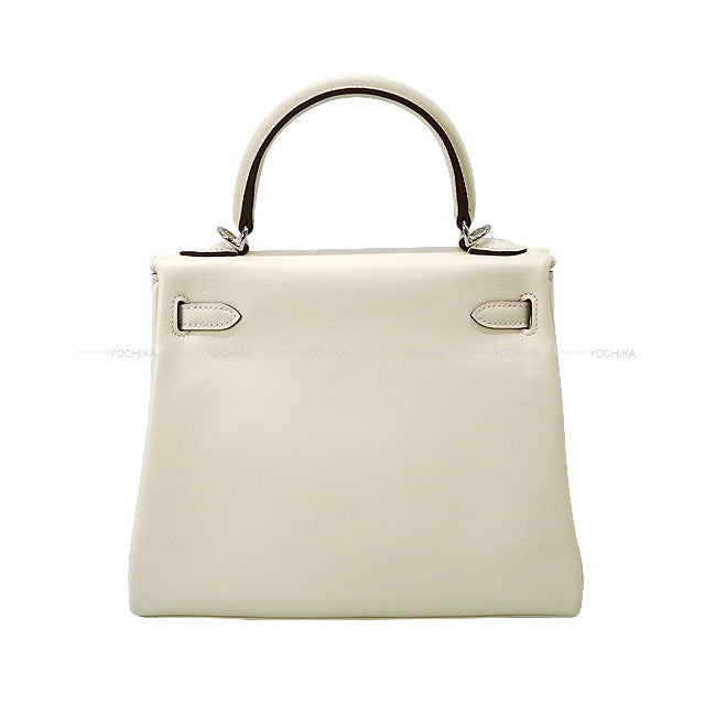 2022SS Limited HERMES Shoulder bag Kelly25 Retourne In & Out Nata Evercalf Silver HW Stamp Z[EXCELLENT][Authentic]