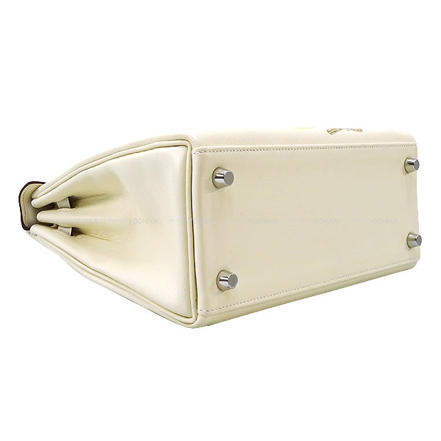 2022SS Limited HERMES Shoulder bag Kelly25 Retourne In & Out Nata Evercalf Silver HW Stamp Z[EXCELLENT][Authentic]