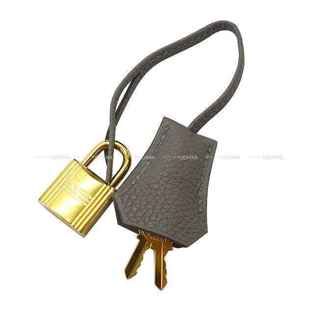 HERMES Handbag Birkin25 Gris Meyer Veau Togo Gold HW Stamp W[BRAND NEW][Authentic]