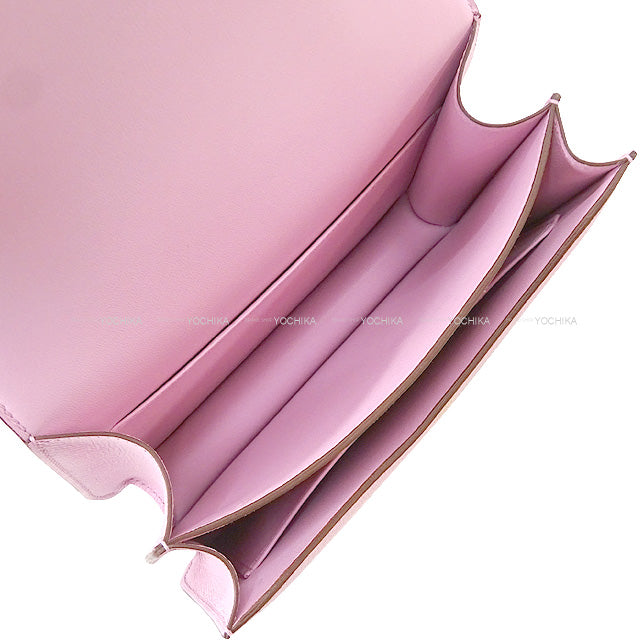 HERMES Shoulder bag Constance 3 18 Mauve sylvestre Ever Grain Rose Gold HW Stamp U[BRAND NEW][Authentic]