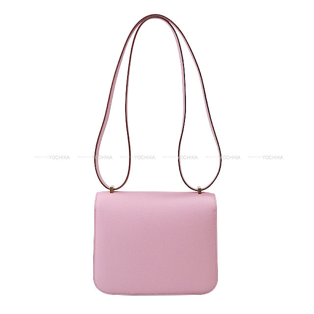 HERMES Shoulder bag Constance 3 18 Mauve sylvestre Ever Grain Rose Gold HW Stamp U[BRAND NEW][Authentic]