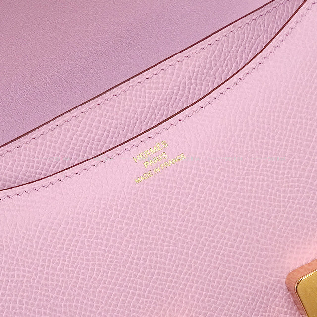HERMES Shoulder bag Constance 3 18 Mauve sylvestre Ever Grain Rose Gold HW Stamp U[BRAND NEW][Authentic]