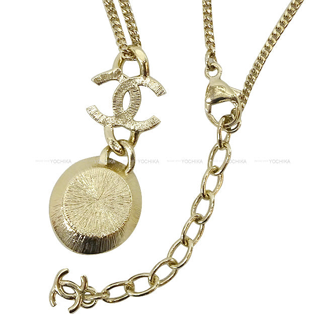 2021 A/W CHANEL necklace Rhinestone Dorm Hanging Gold HW AB6986[EXCELLENT][Authentic]