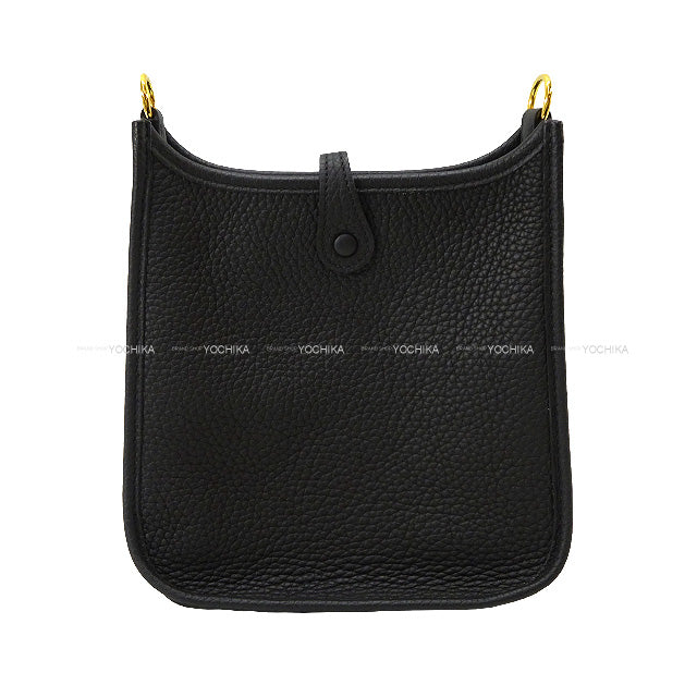 HERMES Shoulder bag Evelyne 16 TPM Noir (Black) Taurillon Clemence Gold HW Stamp B[BRAND NEW][Authentic]