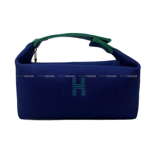 HERMES Handbag Bride a Brac PM Blue Marine Toile H Silver HW[BRAND NEW][Authentic]