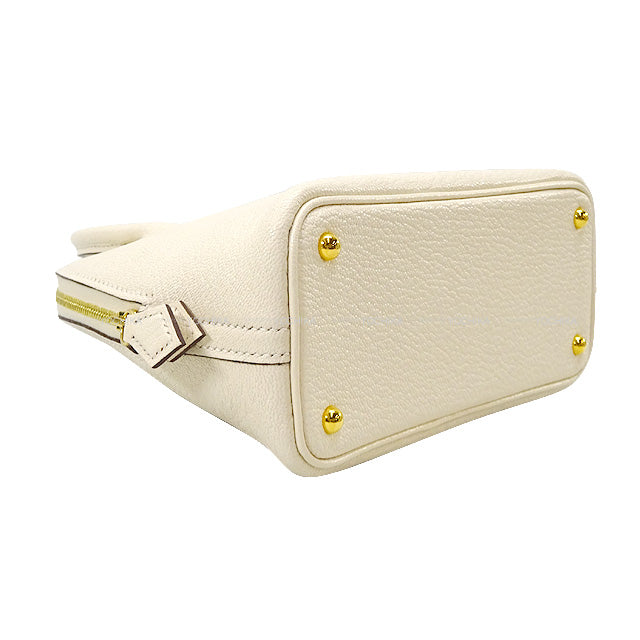 HERMES Shoulder bag Bolide 1923 20 mini Nata Chevre Mysore Gold HW Stamp W[EXCELLENT][Authentic]