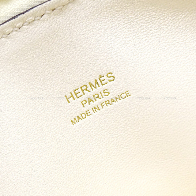 HERMES Shoulder bag Bolide 1923 20 mini Nata Chevre Mysore Gold HW Stamp W[EXCELLENT][Authentic]