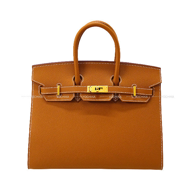 HERMES Handbag Birkin25 Sellier Gold Veau Epsom Gold HW Stamp K[BRAND NEW][Authentic]