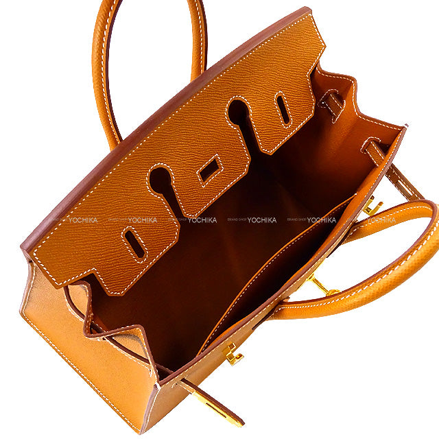 HERMES Handbag Birkin25 Sellier Gold Veau Epsom Gold HW Stamp K[BRAND NEW][Authentic]