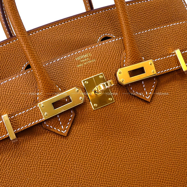 HERMES Handbag Birkin25 Sellier Gold Veau Epsom Gold HW Stamp K[BRAND NEW][Authentic]