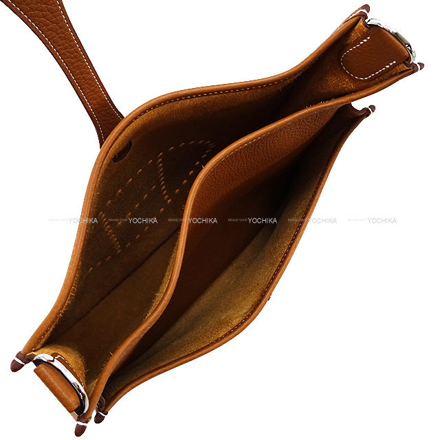 HERMES Shoulder bag Evelyne 29 PM Gold Taurillon Clemence Silver HW Stamp W[BRAND NEW][Authentic]