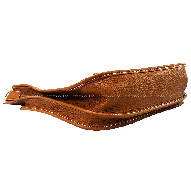 HERMES Shoulder bag Evelyne 29 PM Gold Taurillon Clemence Silver HW Stamp K[EXCELLENT][Authentic]