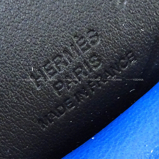 HERMES bag charm Rodeo Pegasus PM Bleu France/Noir (Black)/Craie Agneau Milo/Veau Swift Stamp U[EXCELLENT][Authentic]