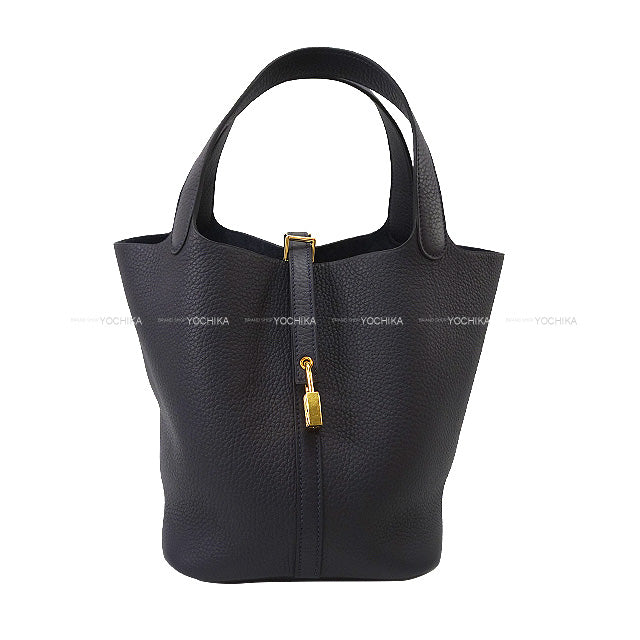 HERMES Handbag Picotin Lock 22 MM Caban Taurillon Clemence Gold HW Stamp K[BRAND NEW][Authentic]