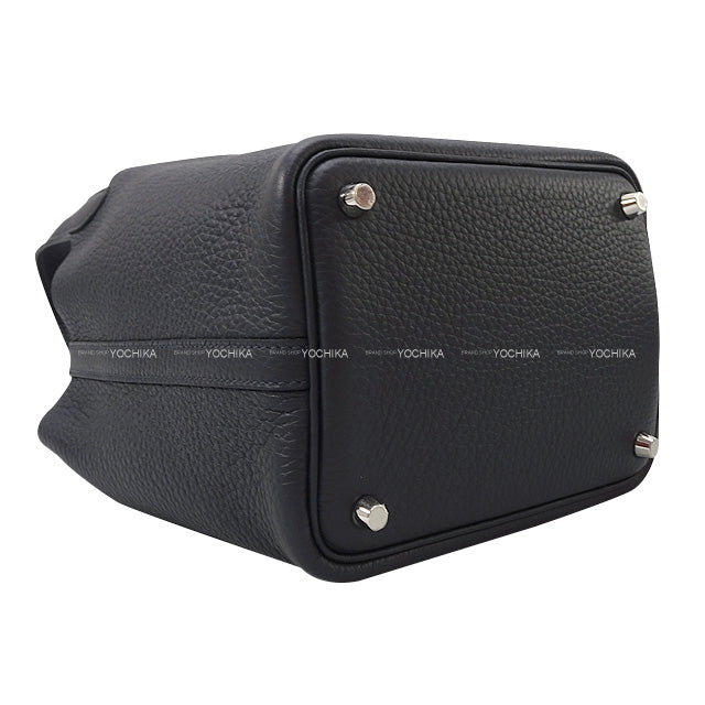 HERMES Handbag Picotin Lock 18 PM Caban Taurillon Clemence Silver HW Stamp K[EXCELLENT][Authentic]