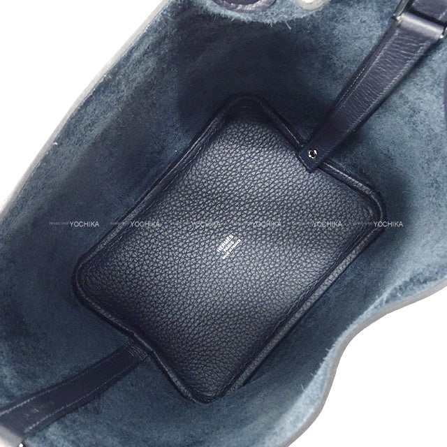 HERMES Handbag Picotin Lock 18 PM Caban Taurillon Clemence Silver HW Stamp K[EXCELLENT][Authentic]