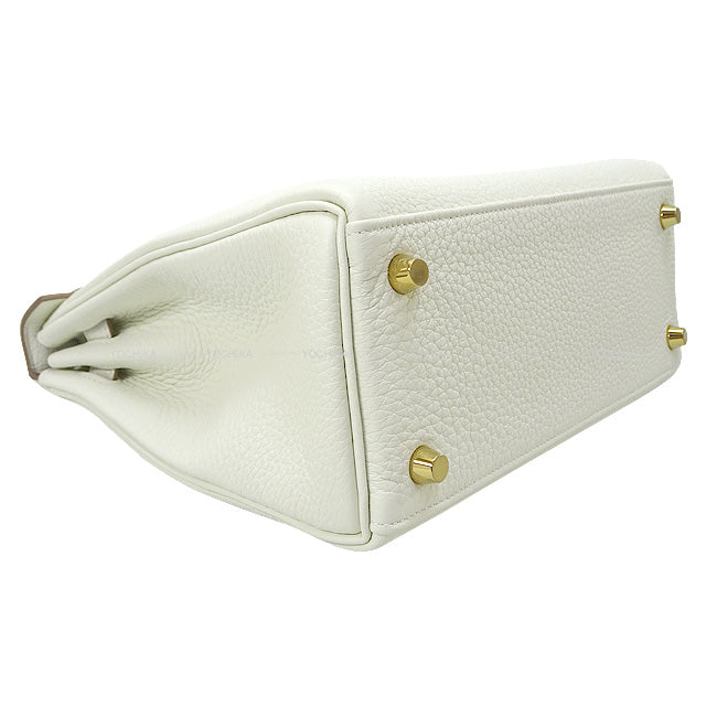 HERMES Shoulder bag Kelly25 Retourne Mushroom Veau Jonathan Gold HW Stamp B[BRAND NEW][Authentic]